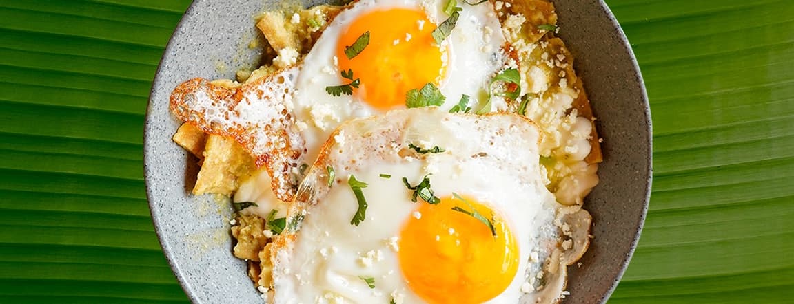 Chilaquiles con huevo.