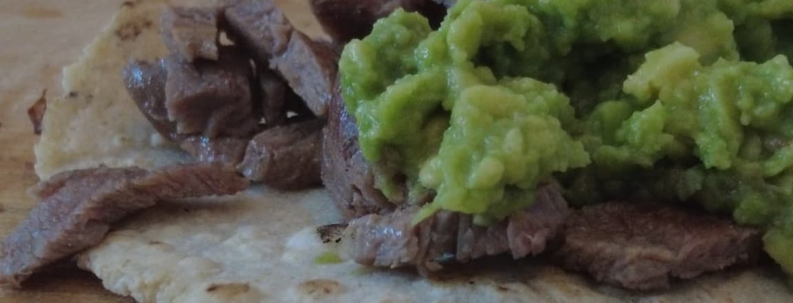 Rib eye taco