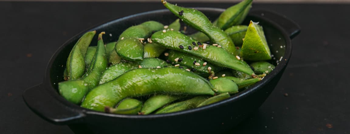 Steamed edamames