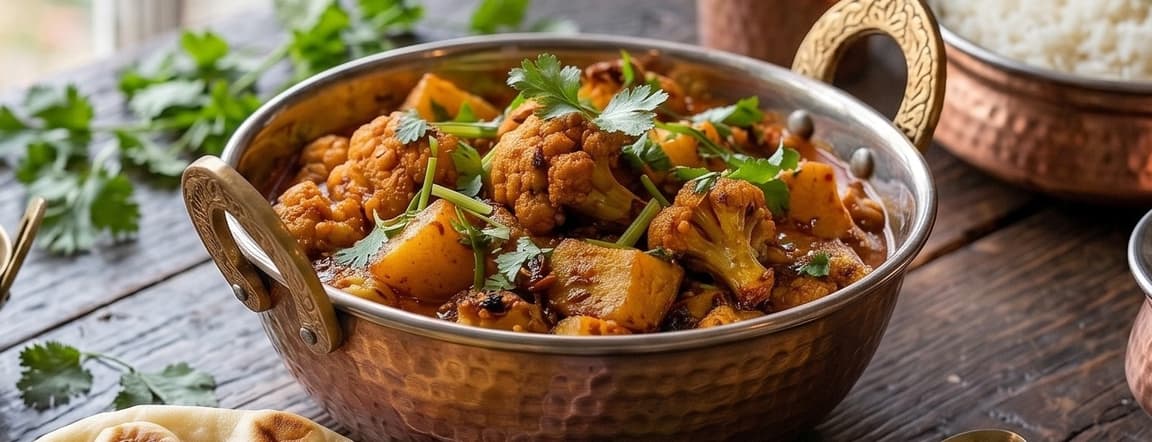 Aloo gobi (coliflour and potato)