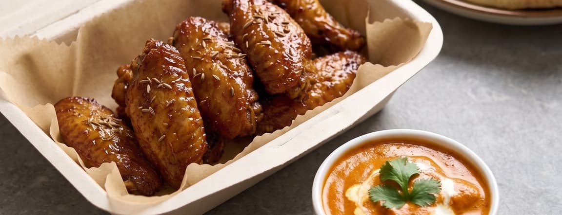 Butter chicken wings