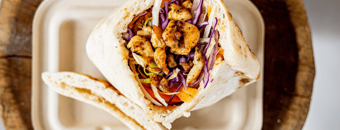 Gyros in pita bread