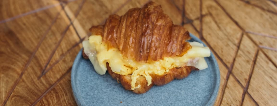 Egg and cheese croissant
