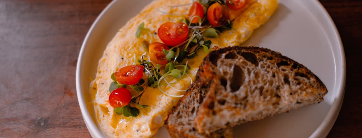 Omelette with vegetables