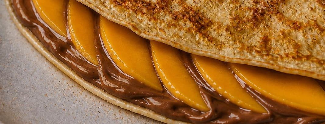 Crepe nutella and mango
