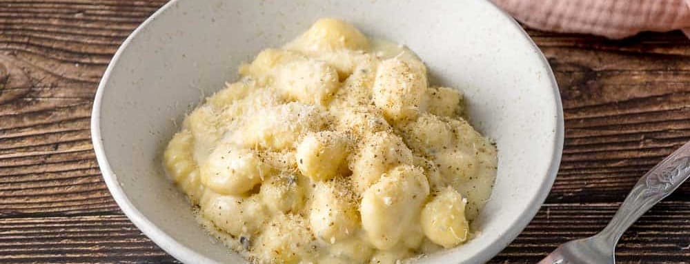 Gnocchi four cheese