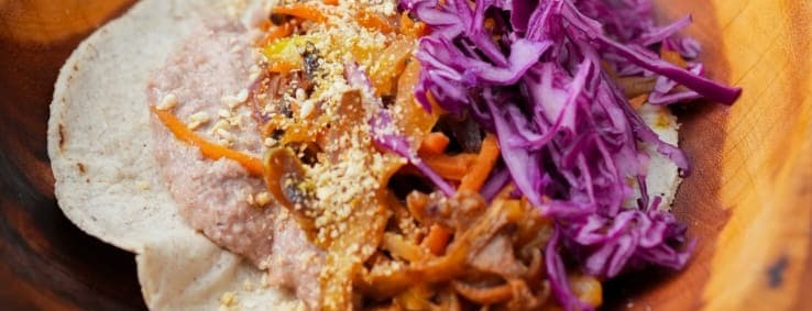 Curry veggies taco