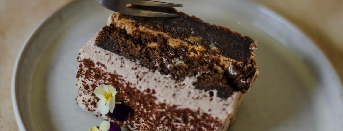 Postre suave sin gluten
