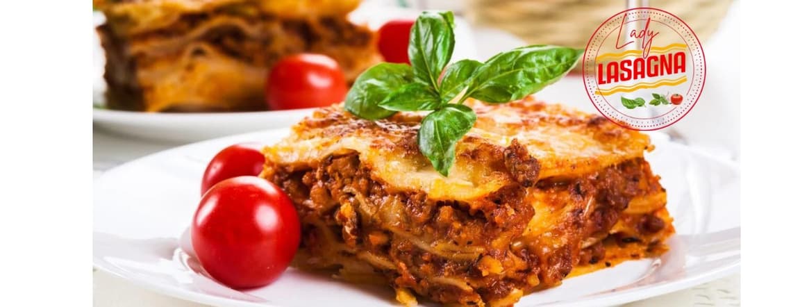 Classic pasta lasagna with bolognese sauce