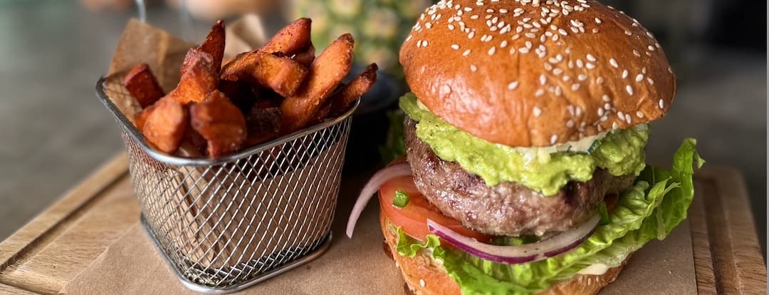 Hawaian tropic burger