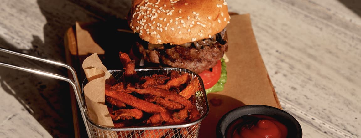 Magic mushroom burger