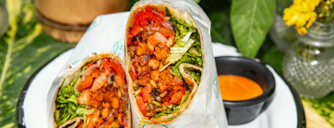 Buff burrito, large + tangy chipotle sauce