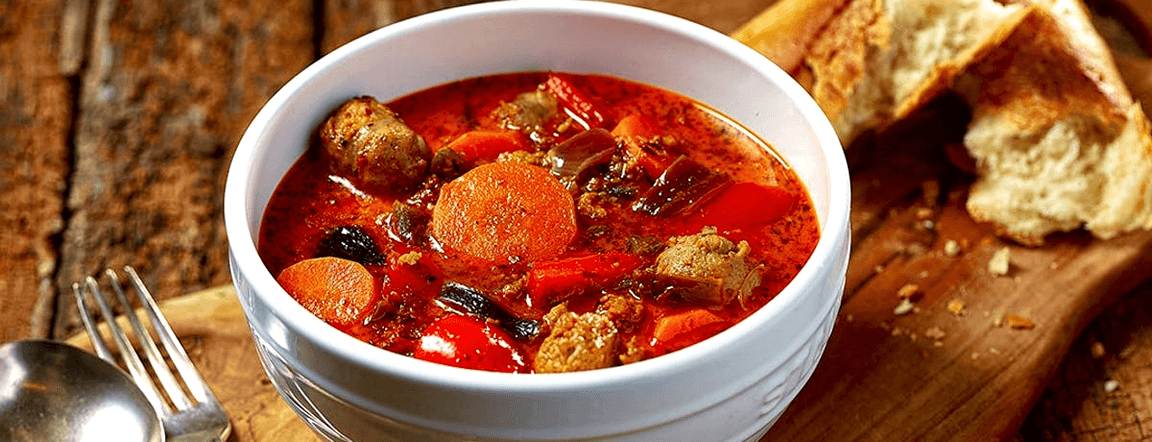 Traditional hungarian goulash