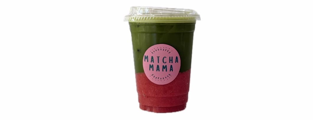 Matcha strawberry latte