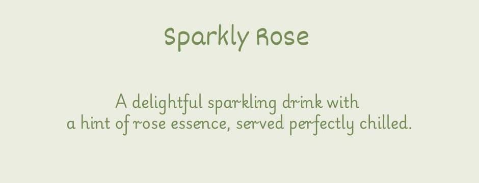 Rose soda