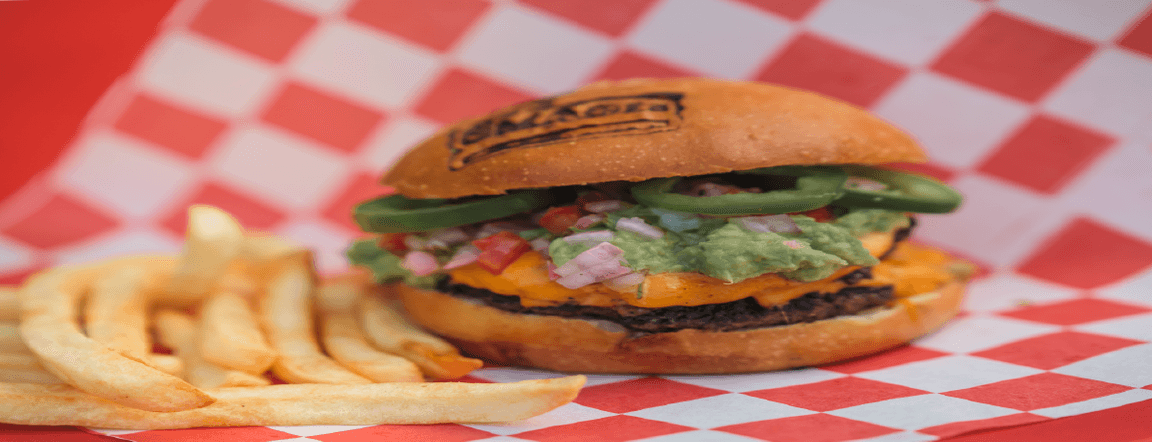 Triple mexican burger
