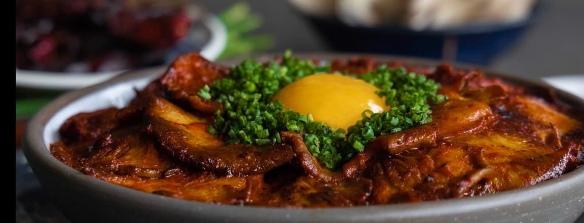 Grilles oyster mushroom bowl