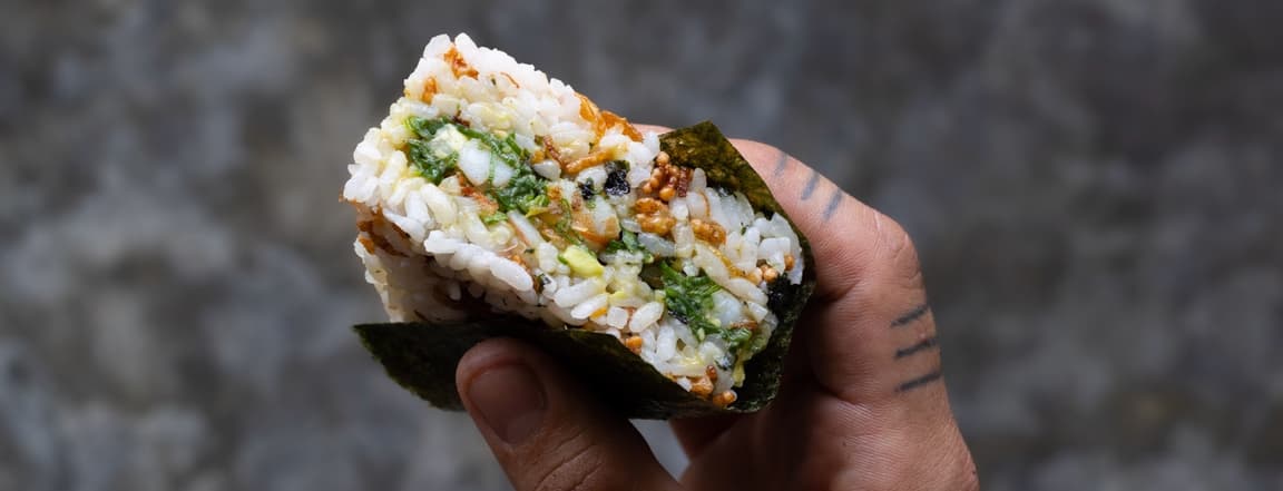 Shrimp onigiri
