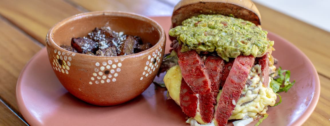 Torta de arrachera