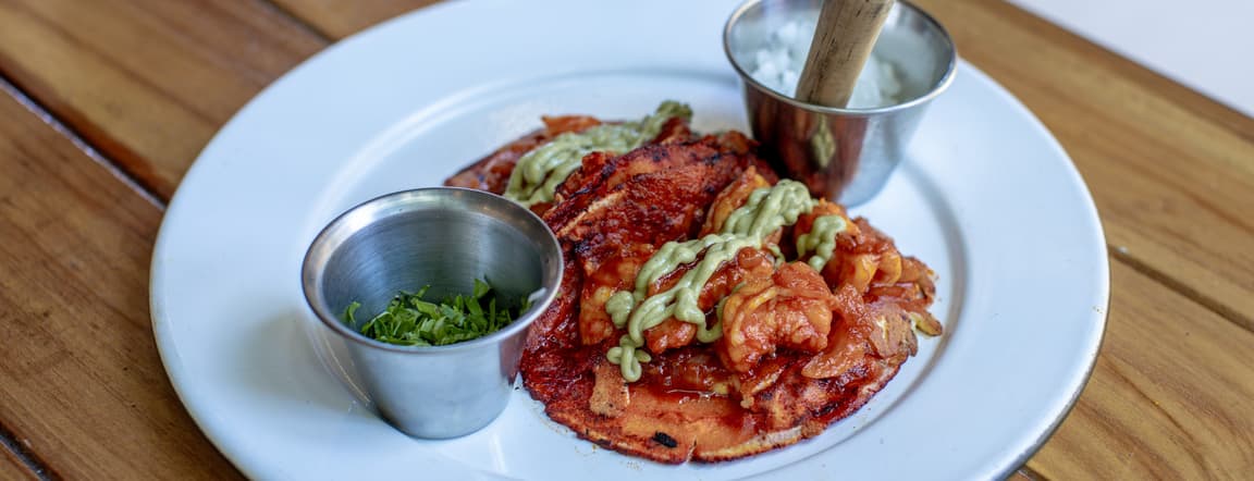 "Villa del mar" shrimp tacos