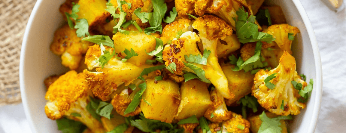Sabji (potato and cauliflower curry)