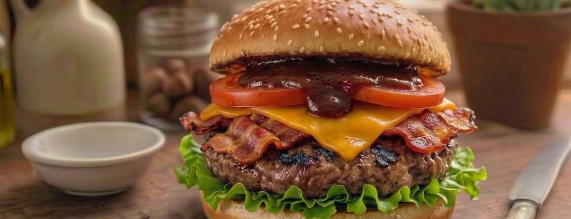 Bbq bacon burger