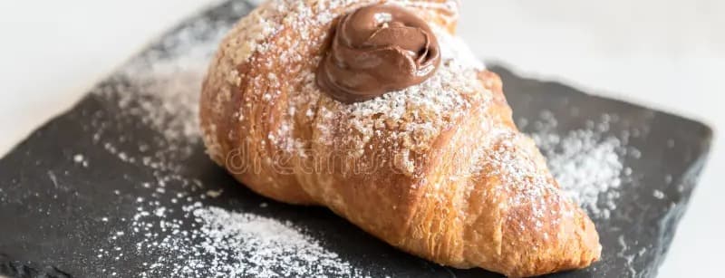 Nutella bagel or croissant