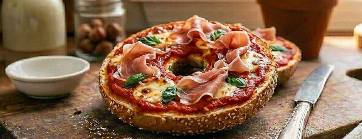 Turkey ham pizza