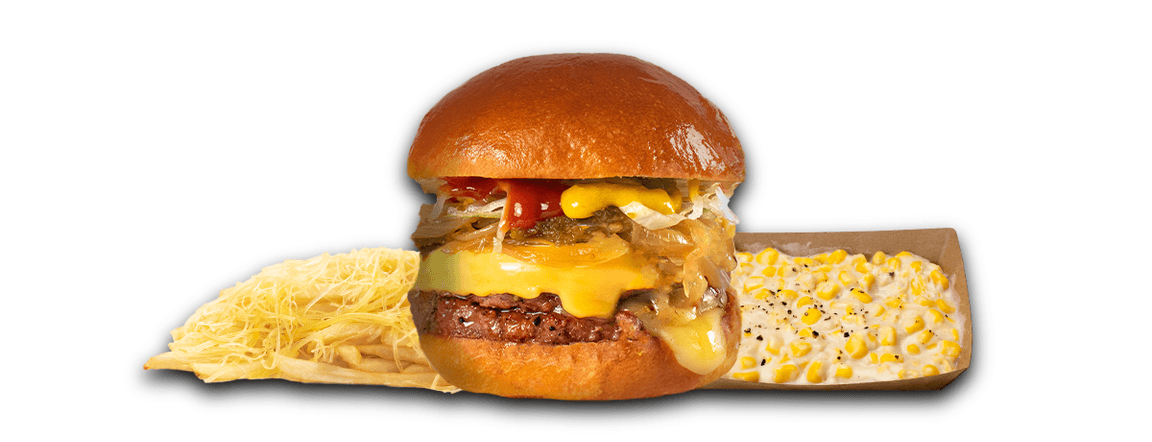 Double smoked hamburger