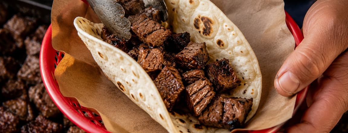 Beef taco