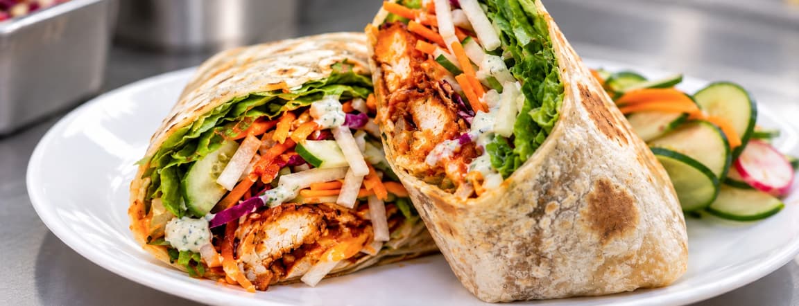 Chicken boneless hot tulum burrito