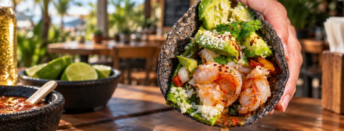 Camarón casino taco