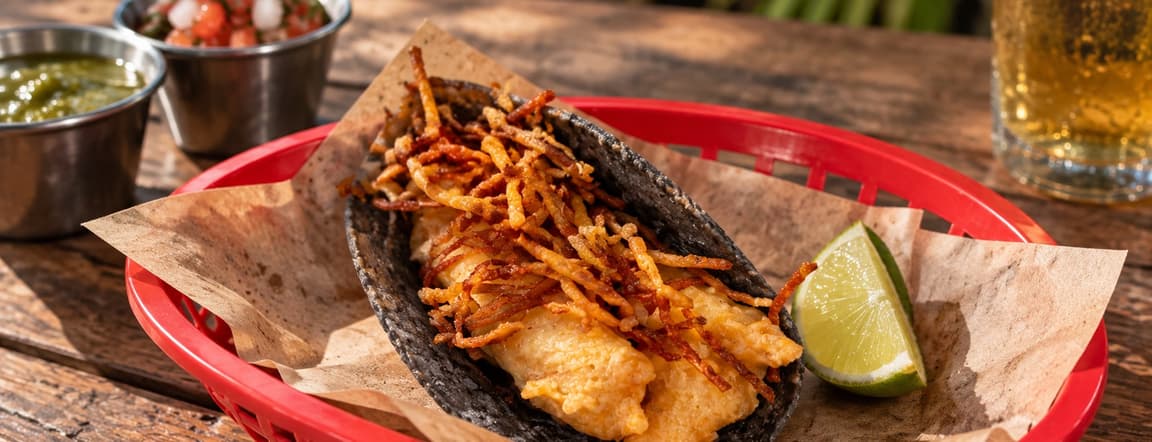 Fish & chips taco