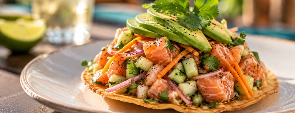 Salmón tostada