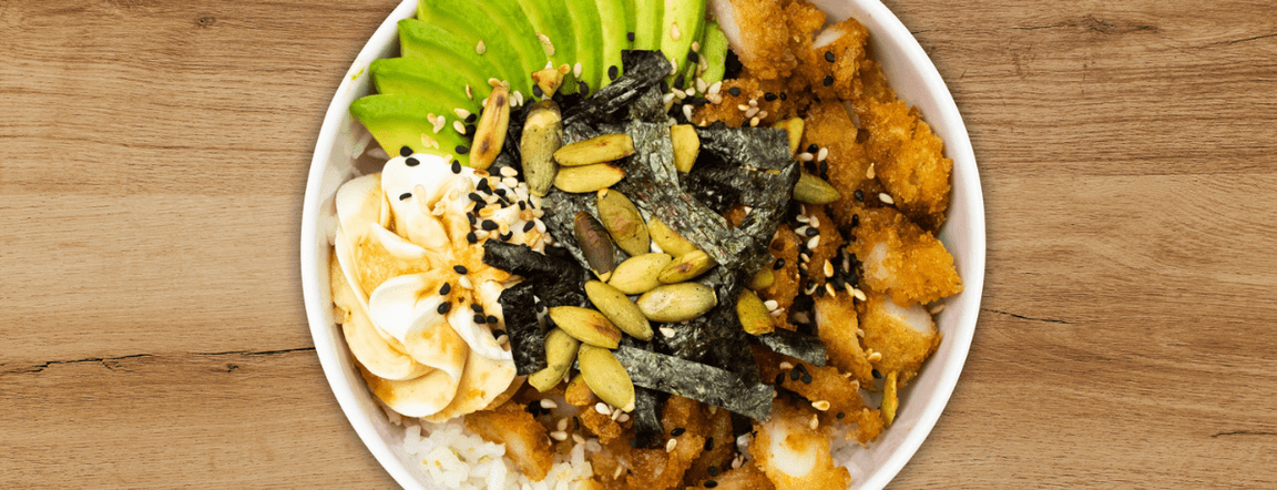 Big fan-poke bowl