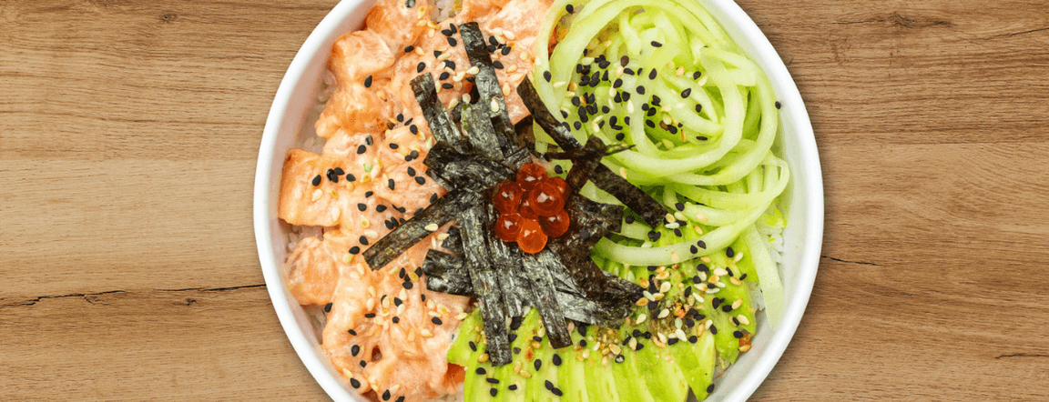 Small wakame-poke bowl