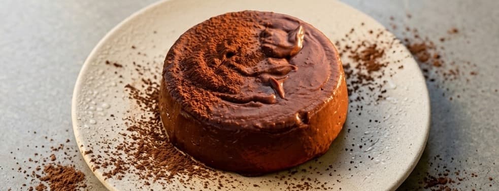 🍫 Artisanal dark chocolate silken pudding