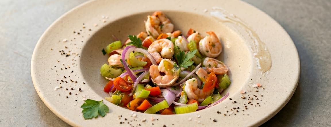 ✨ Boutique chilled shrimp salad - mediterranean zest