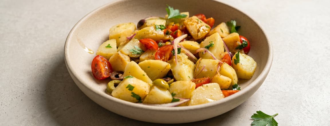 🍃 Organic potato salad - rustic mediterranean essence