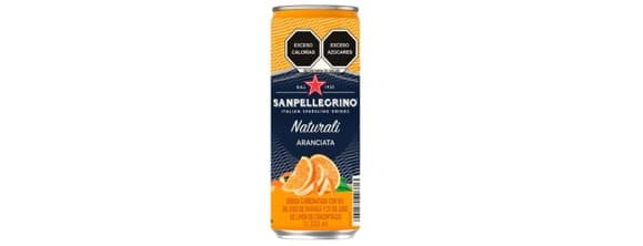Agua mineral san pellegrino naturali aranciata lata 330ml