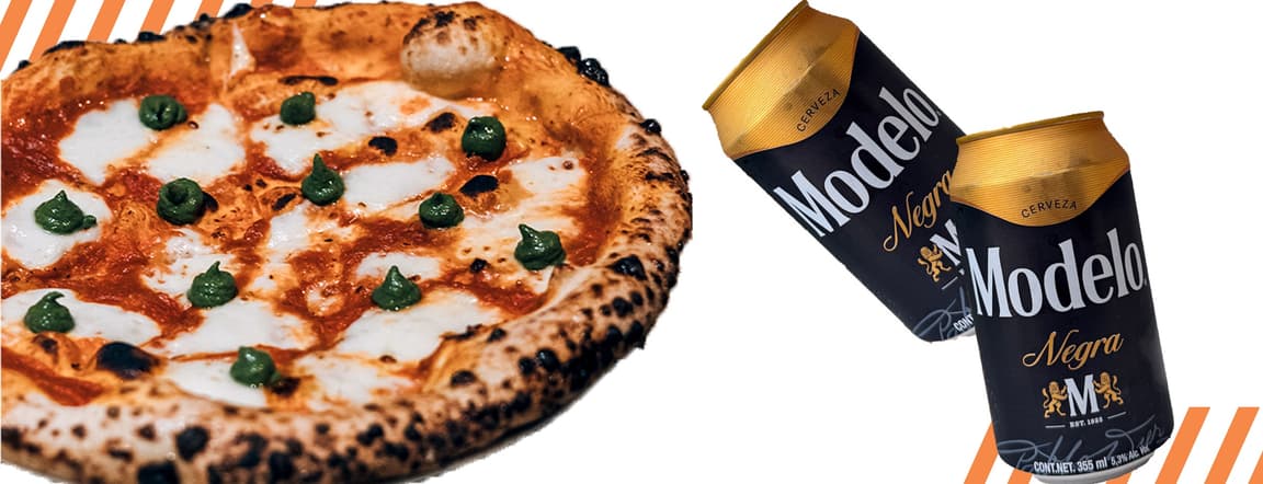 1 Pizza + 2 beers