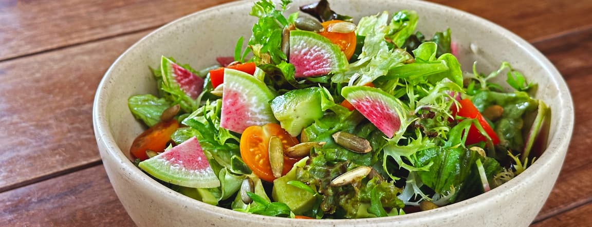 Green salad - gluten free available, please let us know