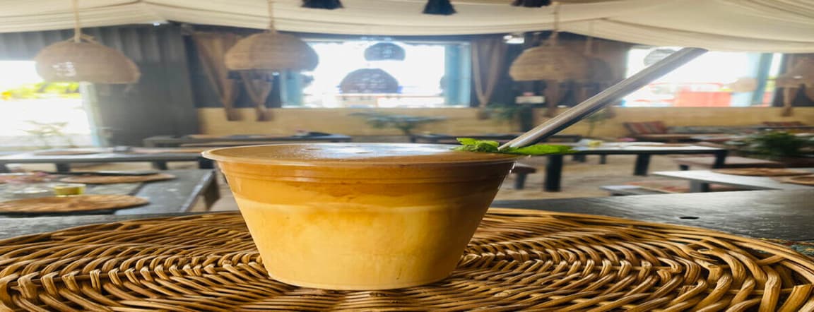 Cold greek coffee, typical at greek islands