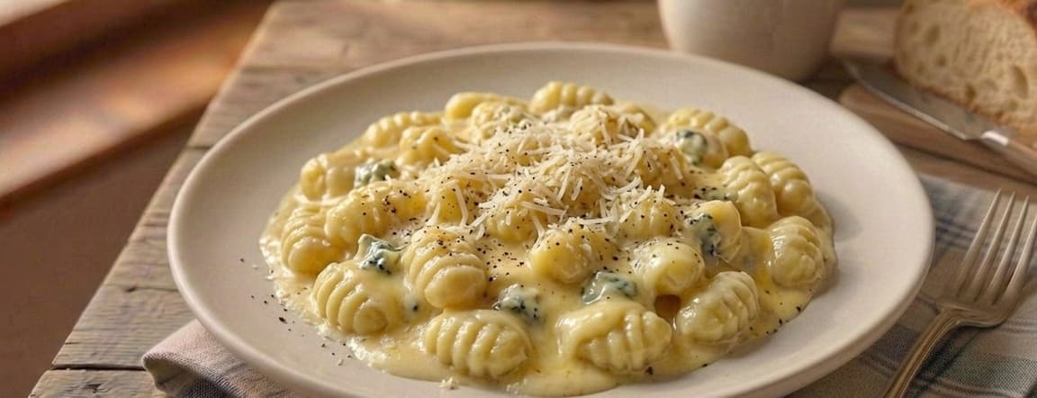 Four-cheese gnocchi