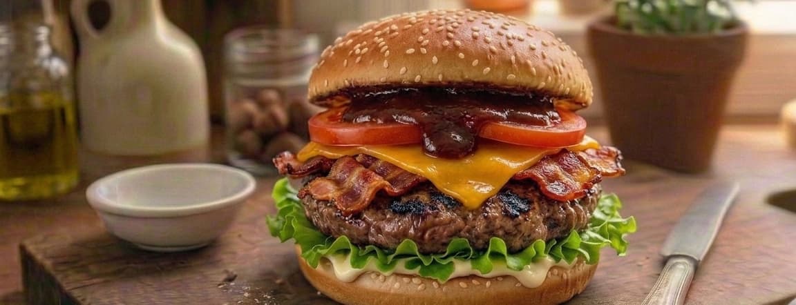 Bbq bacon burger