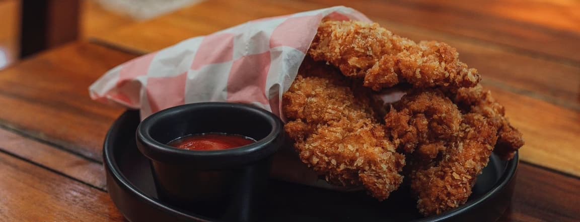 12 Crunchy chicken stripes