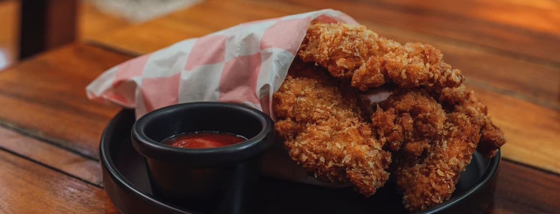 8 Crunchy chicken stripes