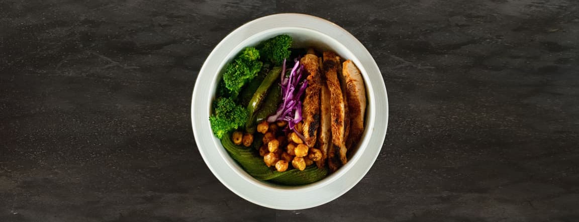 Blackened chicken avocado quinoa