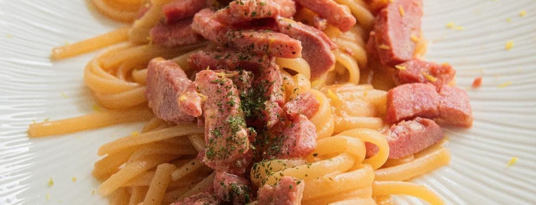 Linguine tuna and citrus