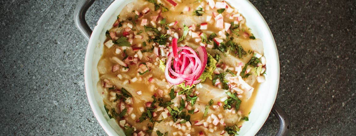 Ceviche al plato